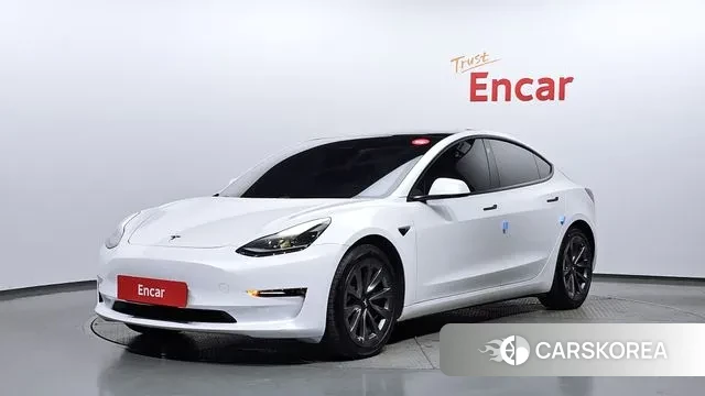 Tesla Model 3 2021 Белый из Кореи