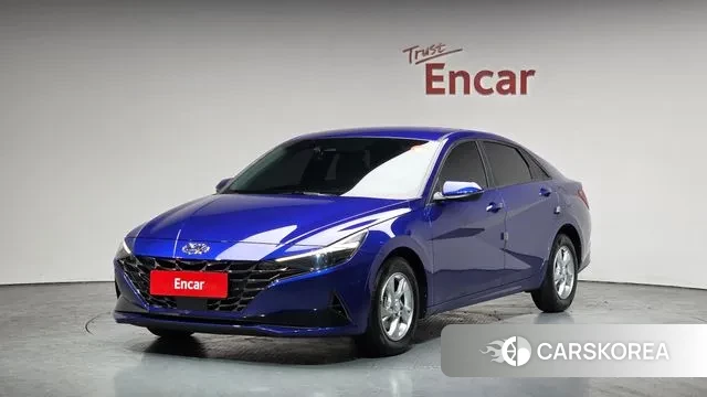 Hyundai Avante (CN7) 2021 Синий из Кореи