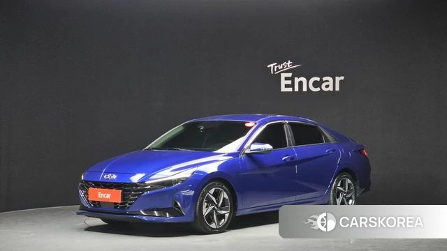 Hyundai Avante (CN7) 2020 Синий из Кореи