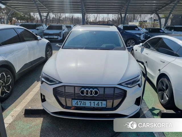 Audi e-Tron 2021 Белый из Кореи