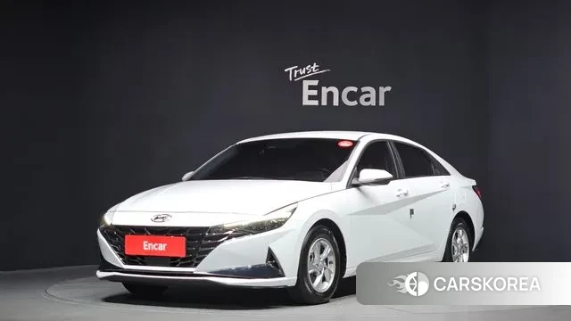 Hyundai Avante (CN7) 2021 Белый из Кореи