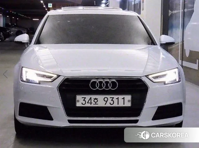 Audi A4 (B9) 2018 Белый из Кореи