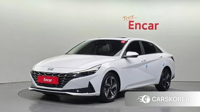 Hyundai Avante (CN7) 2022 Белый из Кореи