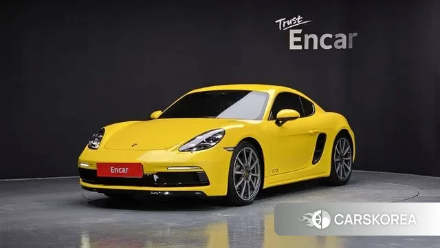 Porsche 718 Cayman 2018 Желтый из Кореи