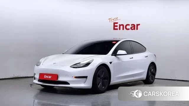 Tesla Model 3 2021 Белый из Кореи