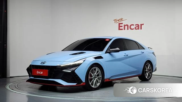 Hyundai Avante (CN7) 2023 Небесно-голубой из Кореи