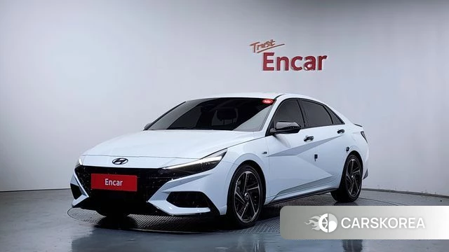 Hyundai Avante (CN7) 2023 Белый из Кореи