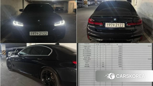 BMW 5 Series (G30) 2018 Черный из Кореи