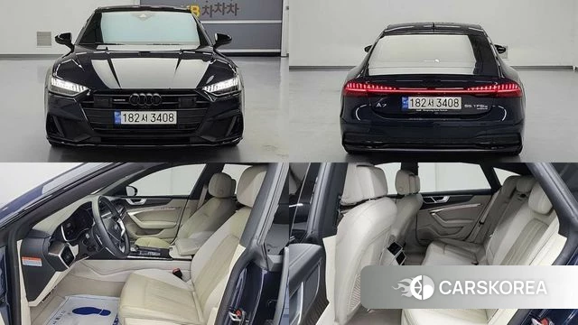 Audi A7 (4K) 2023 Синий из Кореи