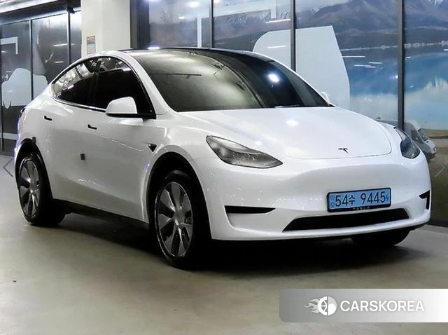 Tesla Model Y 2023 Белый из Кореи