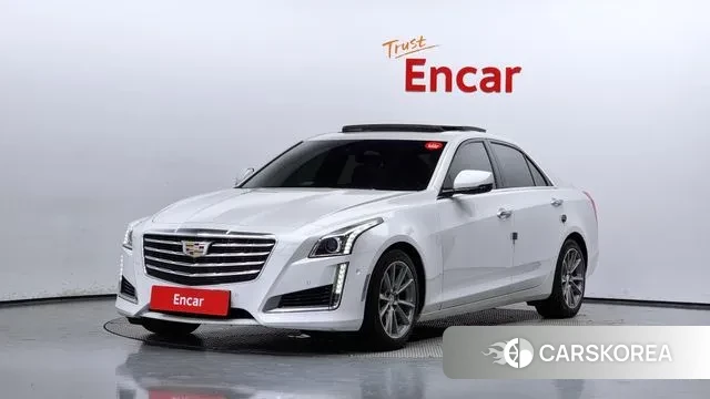 Cadillac CTS 3rd generation 2018 Белый из Кореи