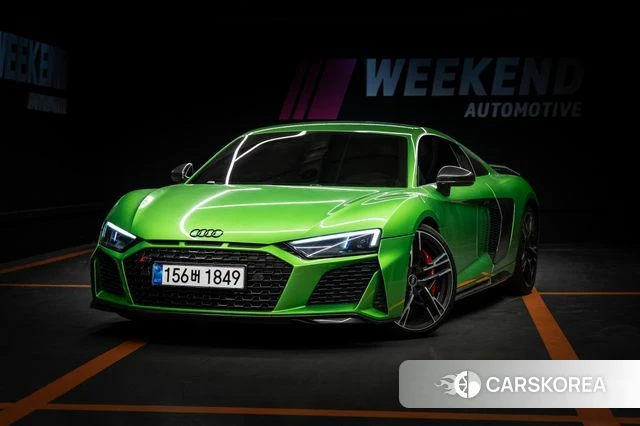 Audi R8 (4S) 2021 Зеленый из Кореи