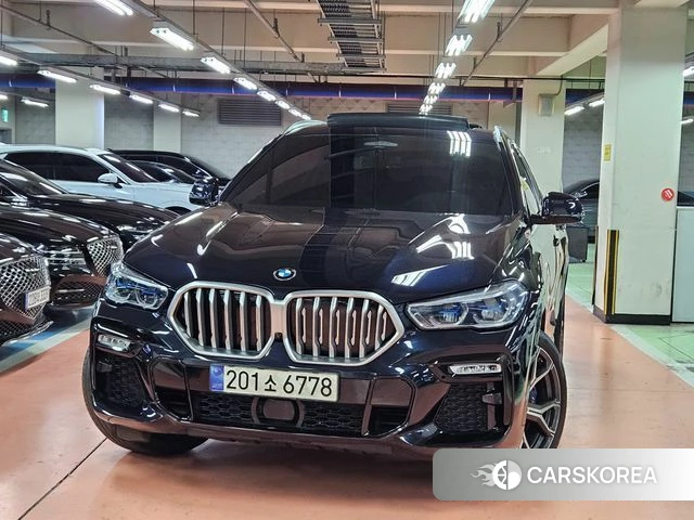BMW X6 (G06) 2021 Черный из Кореи