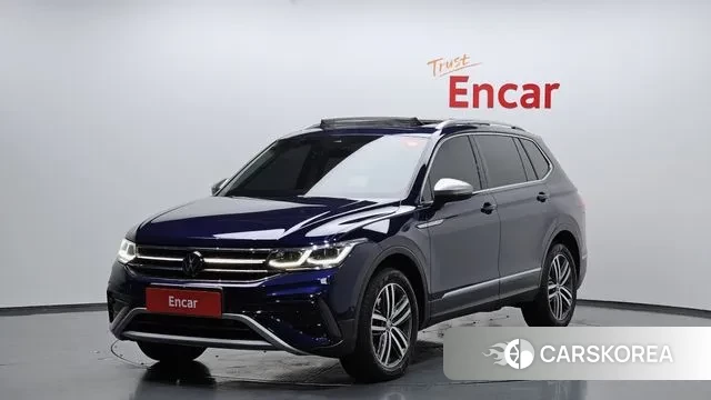 Volkswagen Tiguan Allspace 2023 Синий из Кореи
