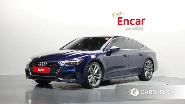 Audi A7 (4K) 2021 Синий из Кореи