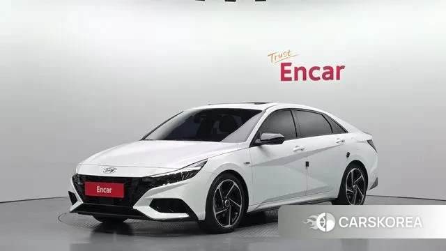 Hyundai Avante (CN7) 2021 Белый из Кореи
