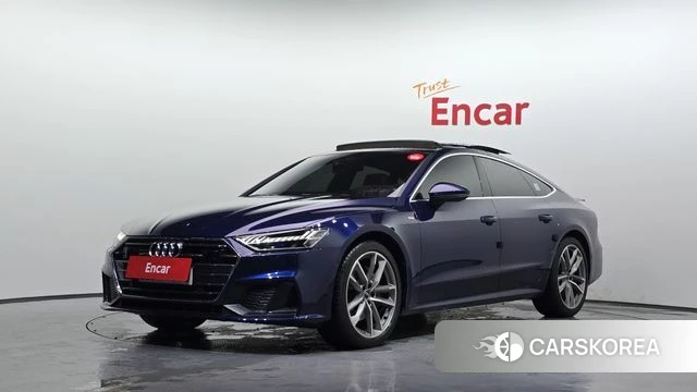 Audi A7 (4K) 2020 Синий из Кореи