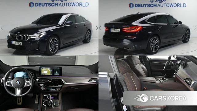 BMW 6 Series GT (G32) 2021 Черный из Кореи