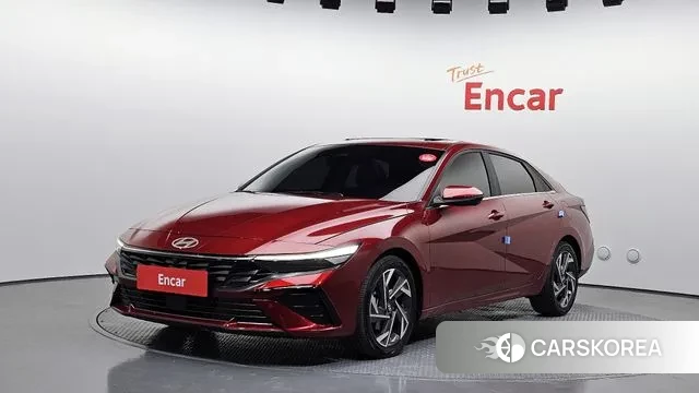 Hyundai The New Avante (CN7) 2023 Красный из Кореи