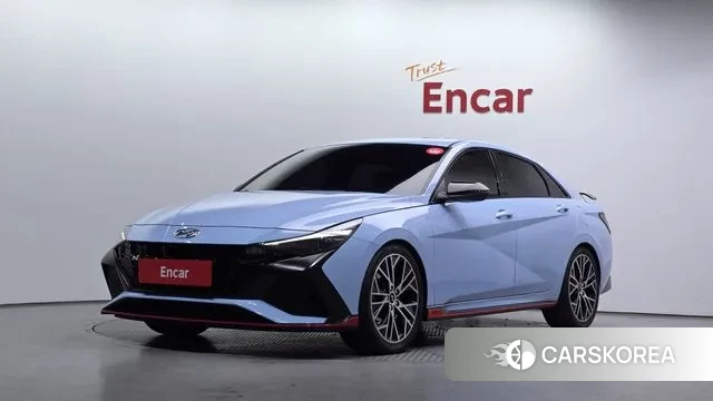 Hyundai Avante (CN7) 2022 Небесно-голубой из Кореи