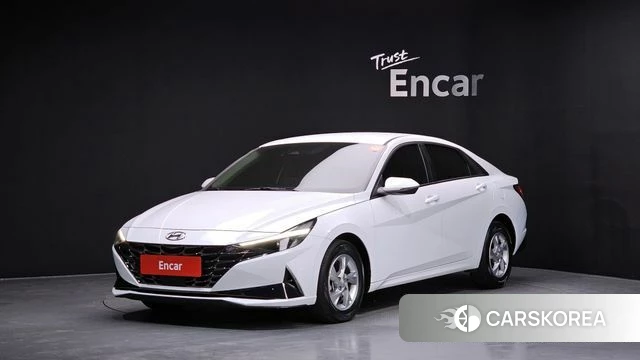 Hyundai Avante (CN7) 2021 Белый из Кореи