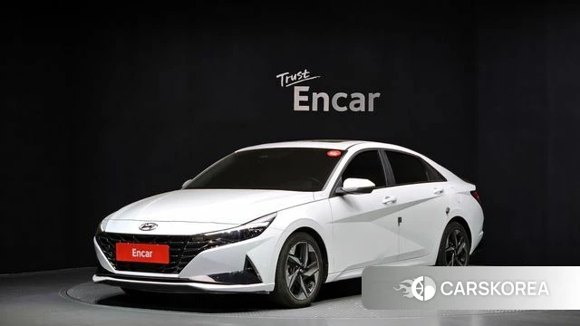 Hyundai Avante (CN7) 2021 Белый из Кореи