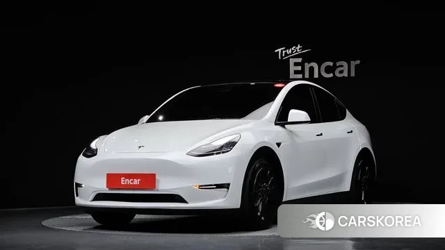 Tesla Model Y 2021 Белый из Кореи