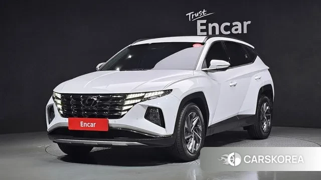 Hyundai Tucson Hybrid (NX4) 2021 Белый из Кореи