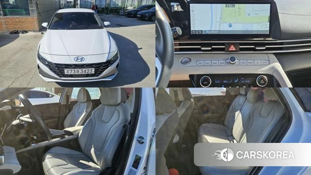 Hyundai Avante (CN7) 2021 Белый из Кореи