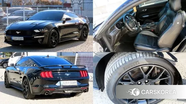 Ford Mustang 2020 Черный из Кореи