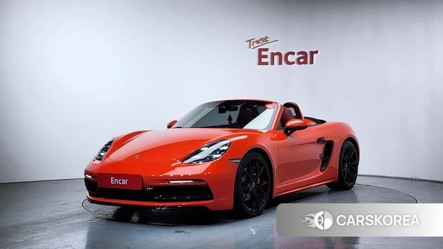 Porsche 718 Boxster 2019 Оранжевый из Кореи