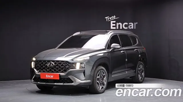 Hyundai The New Santa Fe 2022 Серый из Кореи
