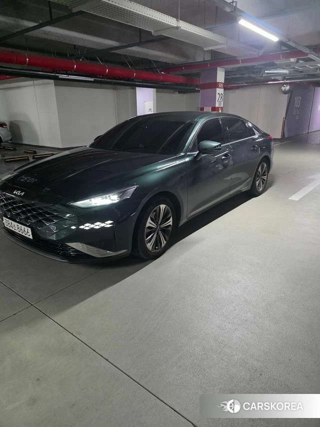 Kia K8 Hybrid 2022 Темно-зеленый из Кореи