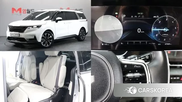 Kia Carnival 4th generation 2021 Белый из Кореи