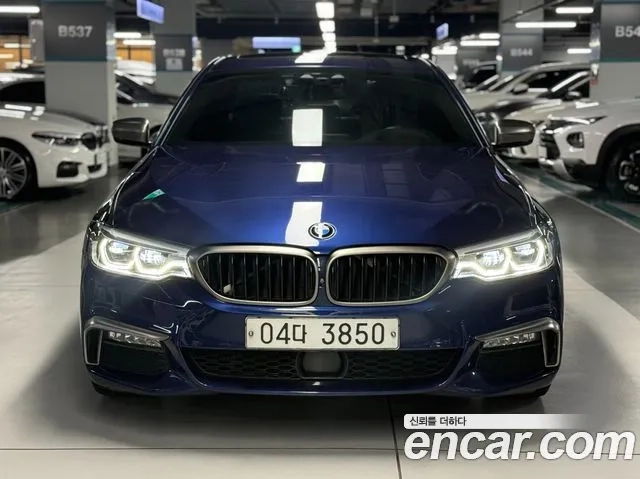 BMW 5 Series (G30) 2018 Синий из Кореи