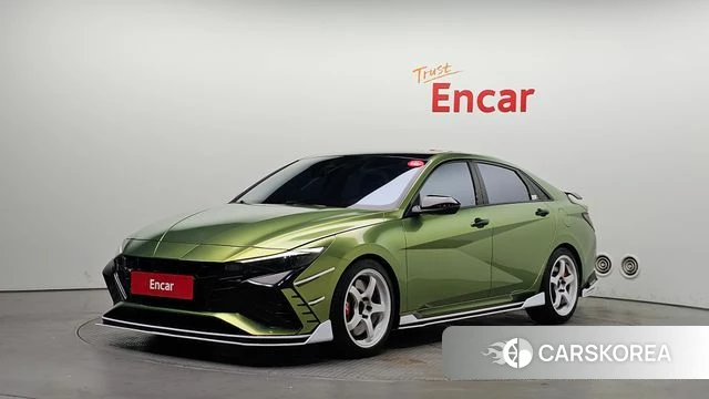 Hyundai Avante (CN7) 2021 Светло-зеленый из Кореи