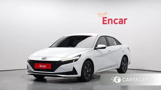 Hyundai Avante (CN7) 2021 Белый из Кореи
