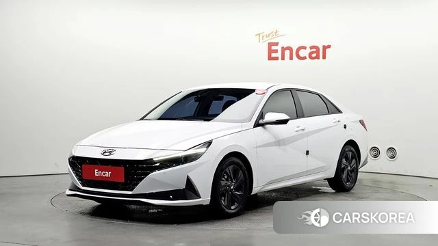 Hyundai Avante (CN7) 2022 Белый из Кореи