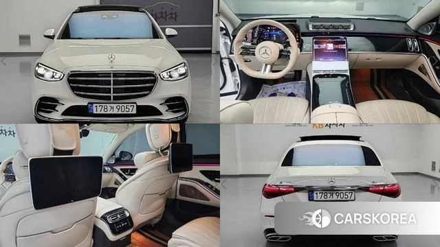 Mercedes-Benz S-Class W223 2022 Белый из Кореи