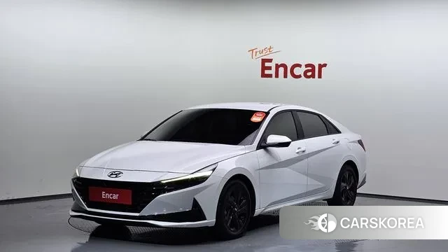 Hyundai Avante Hybrid (CN7) 2022 Белый из Кореи