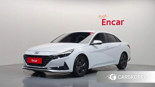 Hyundai Avante Hybrid (CN7) 2022 Белый из Кореи