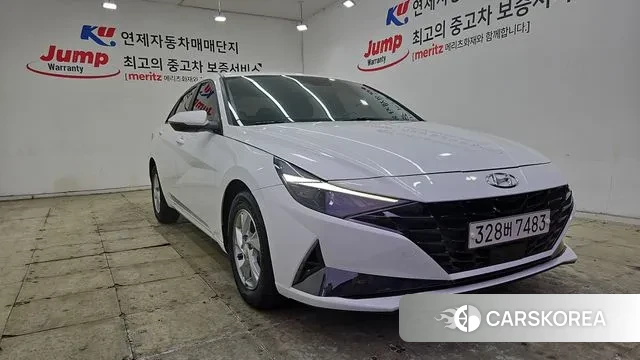 Hyundai Avante (CN7) 2021 Белый из Кореи