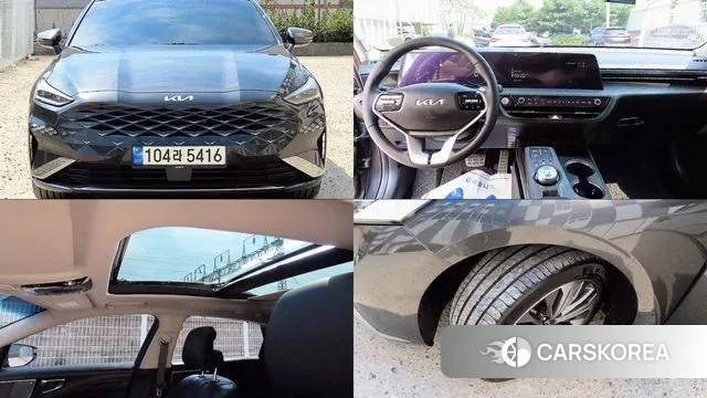 Kia K8 Hybrid 2021 Серый из Кореи