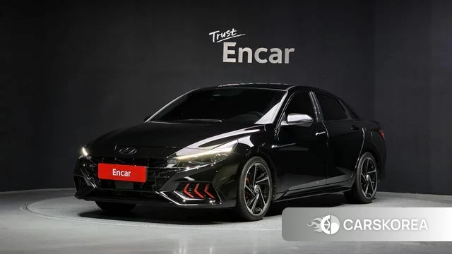 Hyundai Avante (CN7) 2021 Черный из Кореи