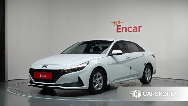 Hyundai Avante (CN7) 2021 Белый из Кореи