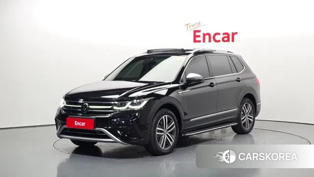 Volkswagen Tiguan Allspace 2022 Черный из Кореи