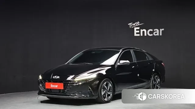 Hyundai Avante Hybrid (CN7) 2021 Черный из Кореи