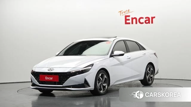 Hyundai Avante (CN7) 2021 Белый из Кореи