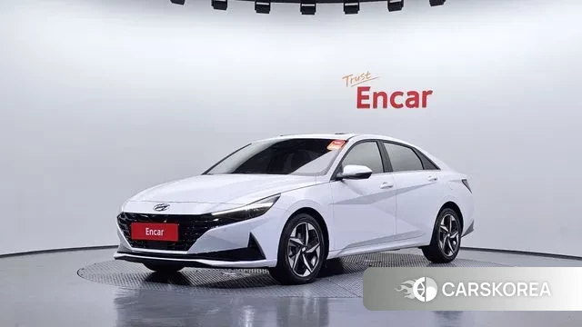 Hyundai Avante (CN7) 2021 Белый из Кореи
