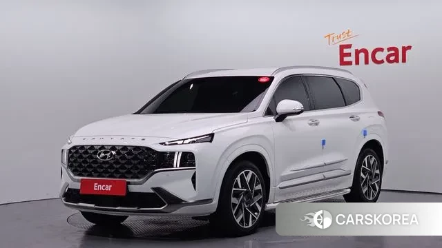 Hyundai The New Santa Fe 2023 Белый из Кореи